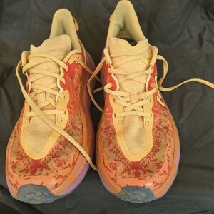 Hoka Men's Vibrant Orange Athletic Shoes